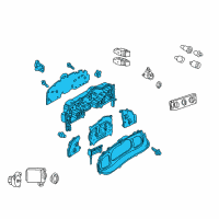 OEM Ford Explorer Sport Cluster Assembly Diagram - 1L2Z-10849-NA
