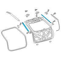 OEM 2016 Lincoln MKX Support Cylinder Diagram - FA1Z-58406A10-B