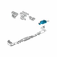 OEM Acura Integra Muffler Set, Exhaust Diagram - 18030-ST7-C41
