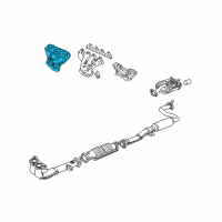 OEM 1995 Acura Integra Cover A, Exhaust Manifold Diagram - 18120-P54-000