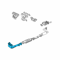 OEM 1995 Acura Integra Pipe A, Exhaust Diagram - 18210-ST7-A41