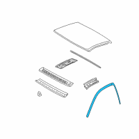 OEM 2014 Chevrolet Silverado 2500 HD Drip Weatherstrip Diagram - 20816083