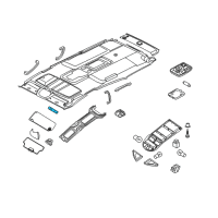 OEM 2014 Nissan Titan Bulb - Vanity Mirror Diagram - 96415-9GE0A