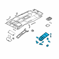 OEM 2009 Nissan Armada Lamp Assembly Map Diagram - 26430-ZQ82A