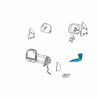 OEM Ford F-250 Super Duty Mirror Switch Diagram - F65Z-17B676-AB