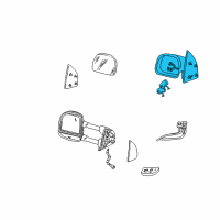 OEM 2001 Ford F-350 Super Duty Mirror Diagram - 1C3Z-17683-AAB