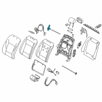 OEM BMW 535d Gearing, Backrest Top Adjustment Diagram - 52-10-7-242-068