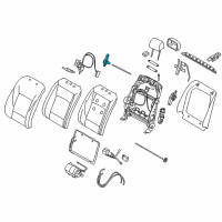 OEM 2011 BMW 750Li xDrive Gearing, Backrest Top Adjustment Diagram - 52-10-7-242-068