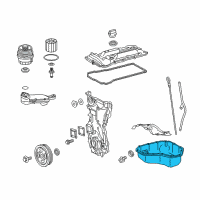 OEM Lexus NX300h Oil Pan Diagram - 1210136050