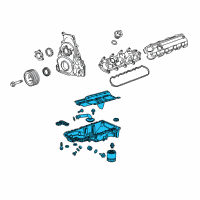 OEM 2019 Chevrolet Corvette Oil Pan Diagram - 12696686