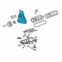 OEM Chevrolet Front Cover Diagram - 12630095
