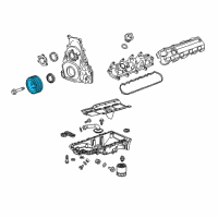 OEM 2015 Chevrolet Corvette Vibration Damper Diagram - 12637162