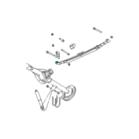 OEM 2005 Dodge Ram 3500 BUSHING-Spring Diagram - 52113070AC