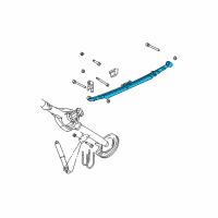 OEM 2004 Dodge Ram 2500 Rear Leaf Spring Diagram - 52113514AD