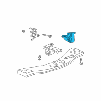 OEM 2005 Jeep Liberty INSULATOR-Engine Mount Diagram - 52129015AC