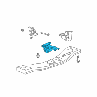 OEM 2002 Jeep Liberty INSULATOR-Transmission Support Diagram - 52059306AA