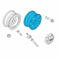 OEM 2022 Ford Ranger Alloy Wheels Diagram - KR3Z1015B