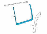 OEM 2022 Jeep Wagoneer DAY LIGHT OPENING Diagram - 68406390AD