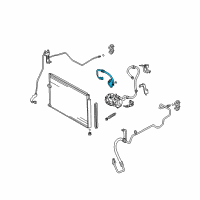 OEM 2007 Toyota Prius Discharge Hose Diagram - 88703-47030