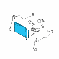 OEM 2004 Toyota Prius Condenser Diagram - 88450-47020