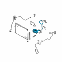 OEM 2005 Toyota Prius Compressor Diagram - 88370-47010