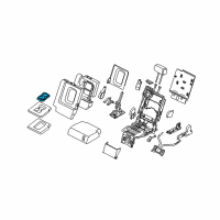 OEM 2010 Infiniti QX56 Cup Holder Assembly Diagram - 88377-ZQ11C