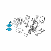 OEM Infiniti QX56 Rear Seat Armrest Assembly Diagram - 88710-ZQ11C
