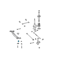 OEM Lexus ES300 Cushion, Rear Suspension Member Body Mounting, Front LH Diagram - 52272-33050