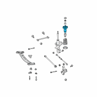 OEM 2002 Lexus ES300 Support Assy, Rear Suspension Diagram - 48750-06200