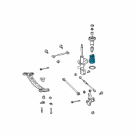 OEM Toyota Camry Coil Spring Diagram - 48231-AA200