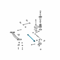 OEM 2005 Lexus ES330 Rear Suspension Control Arm Assembly, No.1 Diagram - 48710-33070