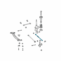 OEM Toyota Highlander Rear Arm Diagram - 48740-48030