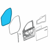 OEM Chevrolet Malibu Limited Weatherstrip On Body Diagram - 25911998