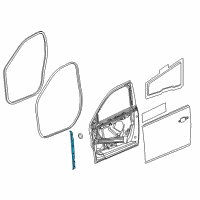 OEM 2016 Chevrolet Malibu Limited Front Weatherstrip Diagram - 25911905