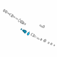 OEM 2002 Nissan Quest Repair Kit-Dust B00T, Inner Diagram - 39741-2Z325