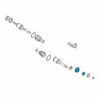 OEM 1994 Nissan Quest Retainer-Bearing, Front Drive Shaft Diagram - 39776-0B000