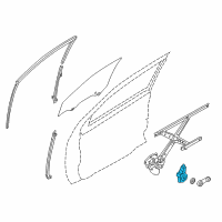 OEM 2015 Nissan Versa Note Motor Assembly - Regulator, RH Diagram - 80730-1HL0A