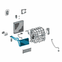 OEM 2020 Toyota Corolla Heater Core Diagram - 87107-02370