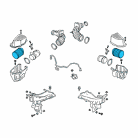 OEM 2020 Cadillac CT6 Air Filter Diagram - 84166540