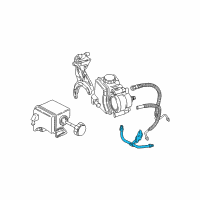 OEM 2002 Chevrolet Cavalier Pipe Asm, P/S Gear Inlet Diagram - 19303602