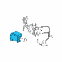 OEM Saturn LW1 Reservoir Kit, P/S Fluid Diagram - 26038090