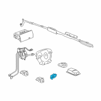 OEM 2010 Hummer H3T Side Sensor Diagram - 10383629