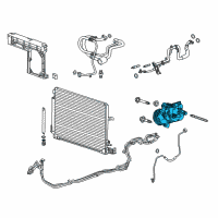 OEM 2018 Cadillac CT6 Compressor Diagram - 23393435