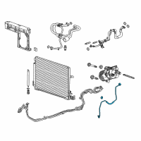 OEM 2019 Cadillac CT6 Front AC Tube Diagram - 23358958