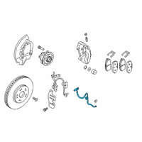 OEM Kia K900 Brake Front Hose, Left Diagram - 58731J6000