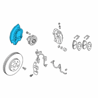 OEM 2019 Kia K900 Front Brake Disc Cover Diagram - 51755J6000