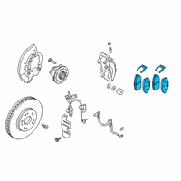 OEM 2019 Kia K900 Pad Kit-Front Disc B Diagram - 58101J6A20