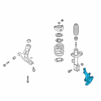 OEM 2015 Hyundai Elantra GT Knuckle-Front Axle, RH Diagram - 51716-A5000