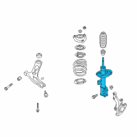 OEM 2012 Hyundai Veloster Strut Assembly, Front, Right Diagram - 54661-2V050