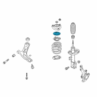 OEM Hyundai Veloster Spring, Upper Seat Assembly Diagram - 54620-3X000